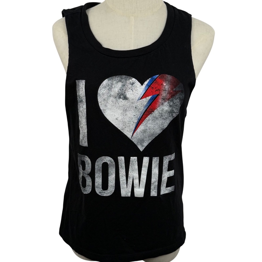 David Bowie Women S Graphic T Tank Top Black Rock Concert Grunge Punk Music 80s